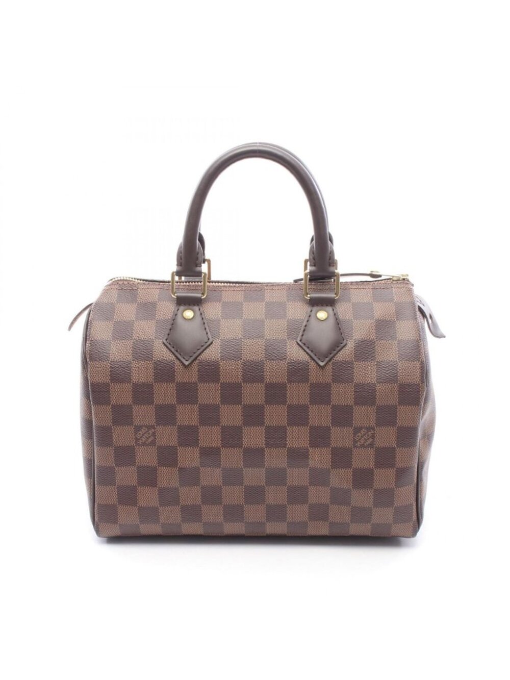 Louis Vuitton Handbag Speedy 25 Damier Ebene Canvas Leather